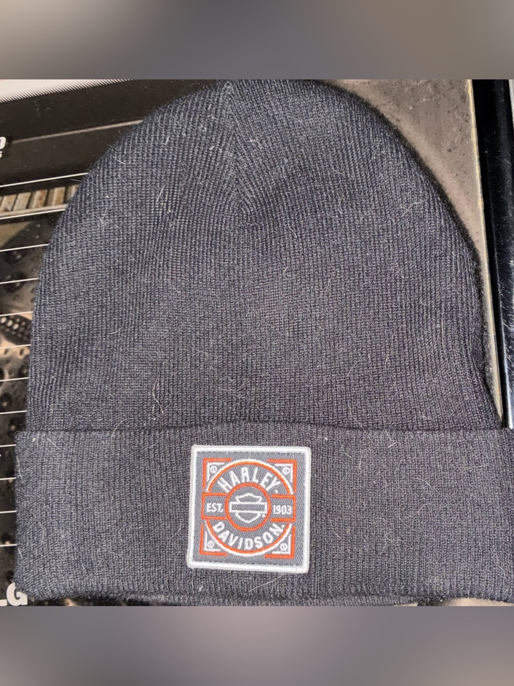 Harley-Davidson Beach Shack Panama City Beach FL Embroidered-Cuff Beanie Black